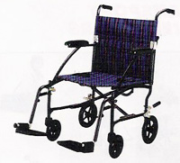 Fly-Lite 19 inch Wide Ultra Lightweight Aluminum Transport Chair